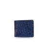 CROCODILE BELLY LEATHER SHORT BI-FOLD WALLET : CW22SSTLAY