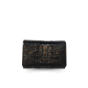 CW33BT-S-AY : CROCODILE BELLY LEATHER SHORT TRI-FOLD WALLET