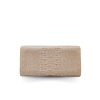 CROCODILE HORNBACK LEATHER LONG TRI-FOLD WALLET : CW33HKMMX