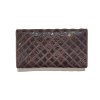 CROCODILE LEATHER LONG TRI-FOLD WALLET : CW33PW03R