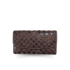 CW33PWMR : CROCODILE LEATHER LONG TRI-FOLD WALLET