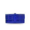 CROCODILE BELLY LEATHER LONG TRI-FOLD WALLET : CW33SMBAY