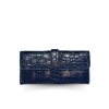 CROCODILE BELLY LEATHER LONG TRI-FOLD WALLET : CW33SMBAY