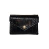 CROCODILE BELLY LEATHER SHORT TRI-FOLD WALLET : CW33SS1AY