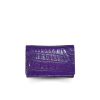 CW33S-S-AY : CROCODILE BELLY LEATHER SHORT TRI-FOLD WALLET