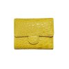 CROCODILE BELLY LEATHER SHORT TRI-FOLD WALLET : CW33SS03AY