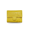 CROCODILE BELLY LEATHER SHORT TRI-FOLD WALLET : CW33SS03AY