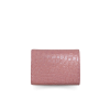 CROCODILE BELLY LEATHER MINI TRI-FOLD WALLET : CW33SSSAY