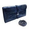 CROCODILE HORNBACK LEATHER CLUTCH CROSS-BODY BAG : CLB0022HKR