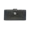 Crocodile Back & Belly Leather Long Bi-fold Wallet : CW22BSMลิ้น2MX