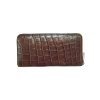 Crocodile Belly Leather Long Medium Zipped Wallet : CW01SMT