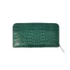 CROCODILE HORNBACK LEATHER LONG MEDIUM ZIPPED WALLET : CW01HKMR