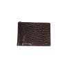 CROCODILE BELLY LEATHER MONEY CLIP : CACMC012SY