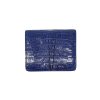 CROCODILE TAIL LEATHER SHORT BI-FOLD VERTICAL WALLET : CW22BTSHKMX