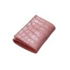 CROCODILE BELLY LEATHER MINI TRI-FOLD WALLET : CW33SSSAY