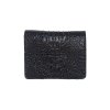 CROCODILE HORNBACK LEATHER SHORT BI-FOLD VERTICAL WALLET : CW22HZSHKAY