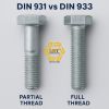 Partial Thread vs Full Thread Bolts Partial Thread vs Full Thread Bolts