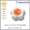 Eagle Star Fit Knob White color with Orange lit