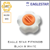 Eagle Star FIT KNOB สีขาวฝาสีส้ม White with Orange lit M6