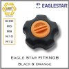 Eagle Star FIT KNOB สีดำฝาสีส้ม Black with Orange lit