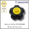 Eagle Star FIT KNOB สีดำฝาสีเหลือง Black with Yellow lit M6