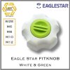 Eagle Star Fit Knob สีขาว ฝาสีเขียว สกรูมือจับ สกรูปรับระดับ เปลี่ยนความยาวโบลท์ได้(copy)