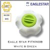 Eagle Star FIT KNOB สีขาวฝาสีเขียว White with Green lit M6