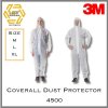 3M 4500 Coverall ชุดป้องกันฝุ่นและละอองสารเคมี size M, L, XL