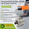 Stainless Steel Electric Control Valve: Reliable DN32 AC/DC24V Modulating Valve for Cooling Systems