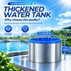 3,700L Galvanized Steel Prefabricated Fish Pond (2m diameter, 1.15m height, 3,700L capacity)