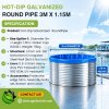 Galvanized steel prefabricated fish pond (3m diameter, 1.15m height, 8,000L capacity)