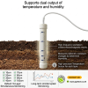 IP68 Multi Layer Non Contact Digital Soil Temperature And Moisture Sensor