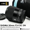 SIGMA 30mm F1.4 DC DN