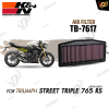 Air Filter K&N TB-7617 สำหรับ STREET TRIPLE 765 RS