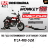 ท่อ YOSHIMURA  STRAIGHT CYCLONE สำหรับ HONDA MONKEY125