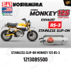 ท่อ YOSHIMURA  RS-3 SLIP-ON สำหรับ HONDA MONKEY125