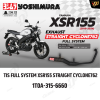 Exhaust YOSHIMURA STRAIGHT CYCLONE762 For YAMAHA XSR155