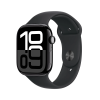 AP014 Apple Watch Series 10 GPS 46mm Jet Black Aluminium Case with Black Sport Band - S/M
