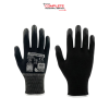 ถุงมือเคลือบ PU เต็มฝ่ามือ สีดำ (Eco Standard)