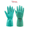 ถุงมือยางไนไตร หนา 18 mil สีเขียว (Heavy Duty)