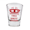 Delisio (ดีลิซิโอ้) แก้ว Two shot สเกลสีแดง [1 ใบ]