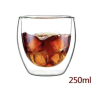 แก้วสองชั้น (Double wall coffee glass) ขนาด 250 ML ใส่น้ำร้อนเย็นได้
