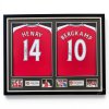 เสื้อ Arsenal 24/25 พร้อม ลายเซ็นสด Henry+Bergkamp เข้ากรอบคู่