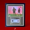 โปสเตอร์ Iconic Photos in Football "Milan Derby" Signed By Materazzi เข้ากรอบ พร้อมลายเซ็นสด