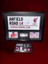 ป้าย Anfield Street Sign พร้อมลายเซ็นสด Jeremie Frimpong เข้ากรอบ
