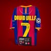 เสื้อ Barcelona Retro Signed by David Villa พร้อมข้อความพิเศษ