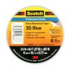 เทปพันสายไฟ SCOTCH 35 3/4"X66FT 3M (น้ำเงิน/ขาว/เขียว/เหลือง/แดง)