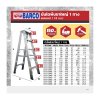บันไดพับอลูมิเนียมขาใหญ่ 1 ทาง BARCO รุ่น B131-0022 (หนา 1.8 มม. 3-20 ฟุต)