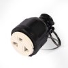ปลั๊กหุ้มยางตัวเมีย เสียบ 3 ขา BEWON รุ่น BW-EM03