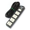 ปลั๊กรางไฟมาตรฐาน มอก. 4 ช่อง 1 สวิตซ์ 16A 3 เมตร DATA รุ่น APDW4245